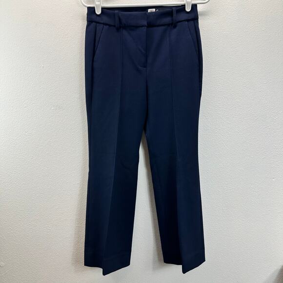 J. Crew Cropped Natalia Pant Blue Carreman 4P - Picture 2 of 16